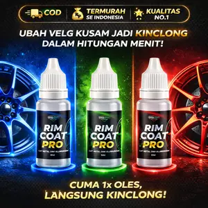 PROMO RIM COAT PRO Krom Cat Velg & Logam-Cat Chrome Cat Logam-Cat Candy Cat Krom 12,5 ml
