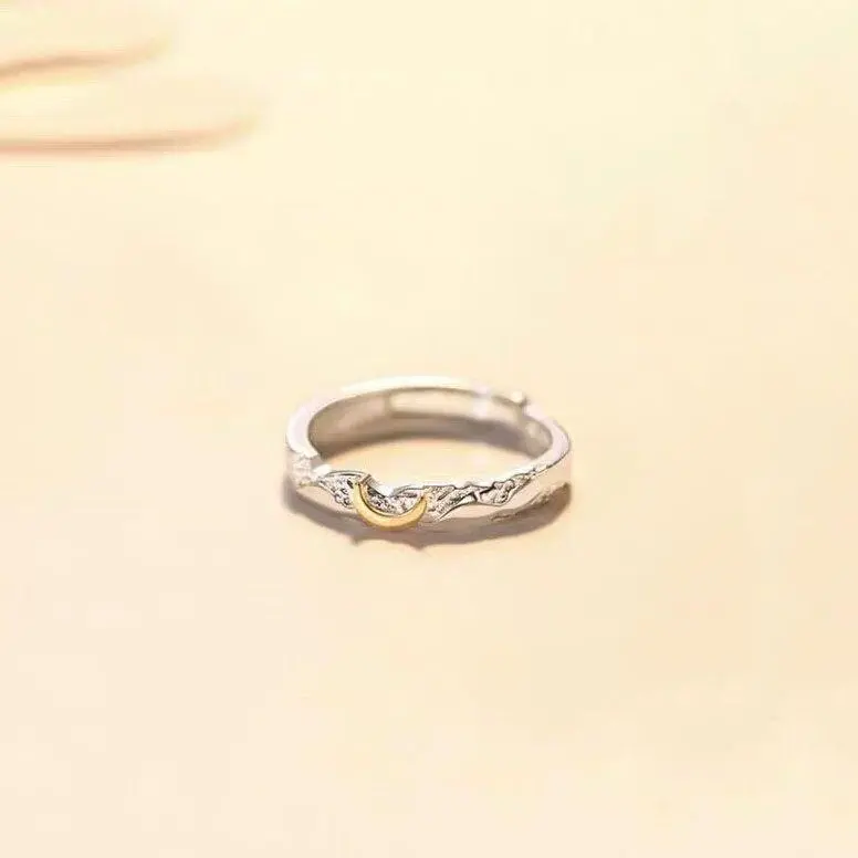 Cincin couple Titanium campuran -wuji cincin couple sepasang cincin pasangan/Bisa Disesuaikan 5