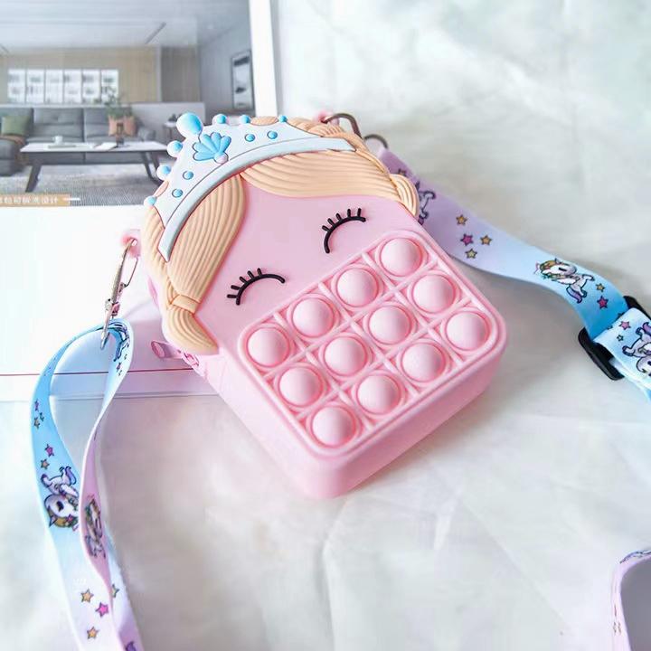 Tsabit Tas Silikon Anak Dompet Koin Selempang Karakter Lucu Fashion Stellalou 5