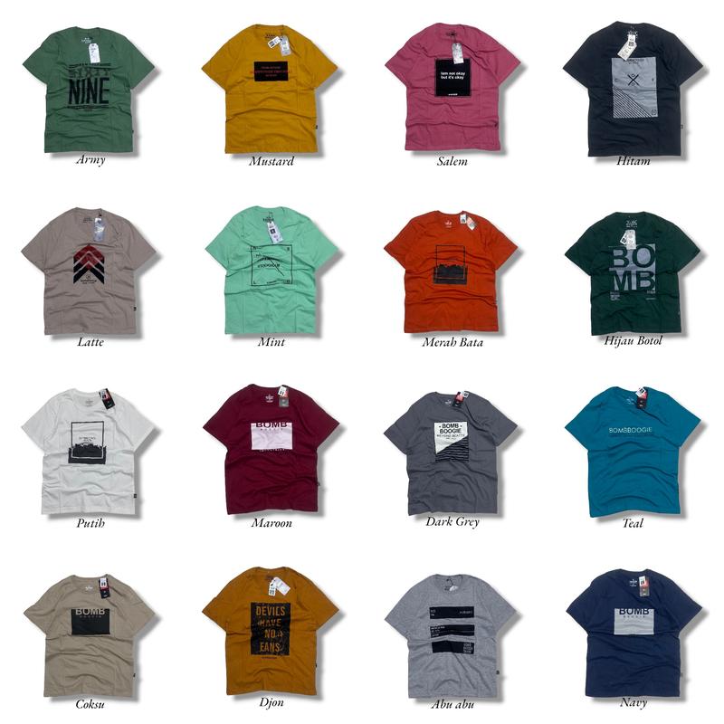4 Pcs 100rb Baju Kaos Distro Cowok Keren Dewasa Casual Murah Adem Lembut Tebal Nyaman Dipakai Bahan Semi Katun 24s Ukuran Lengkap M L XL XXL XXXL Big Size Jumbo Pabrik Garment bbg 5