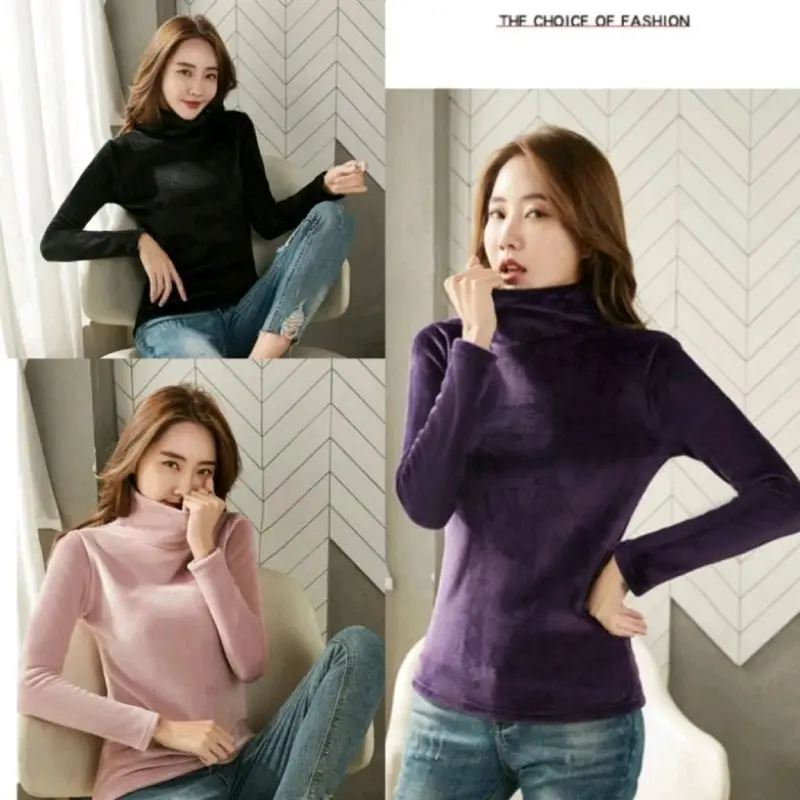 Long John Wanita / Pakaian Musim Dingin Wanita Atasan Saja / sweater wanita winter / long jhon / longjon 09 4