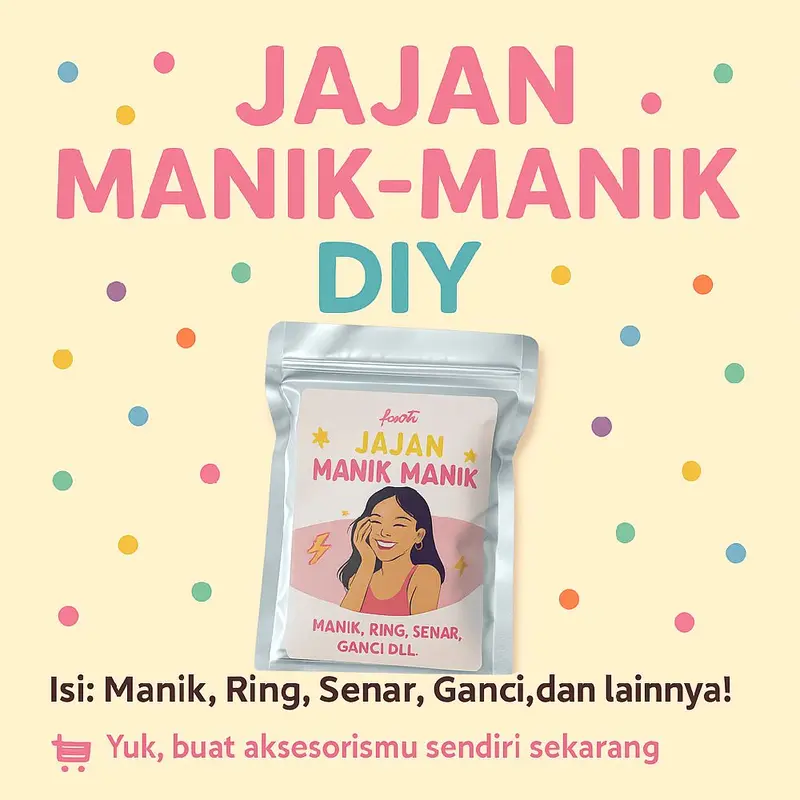 Blind Pack Manik-Manik Meronce DIY | Paket Kreatif Isi Random 0