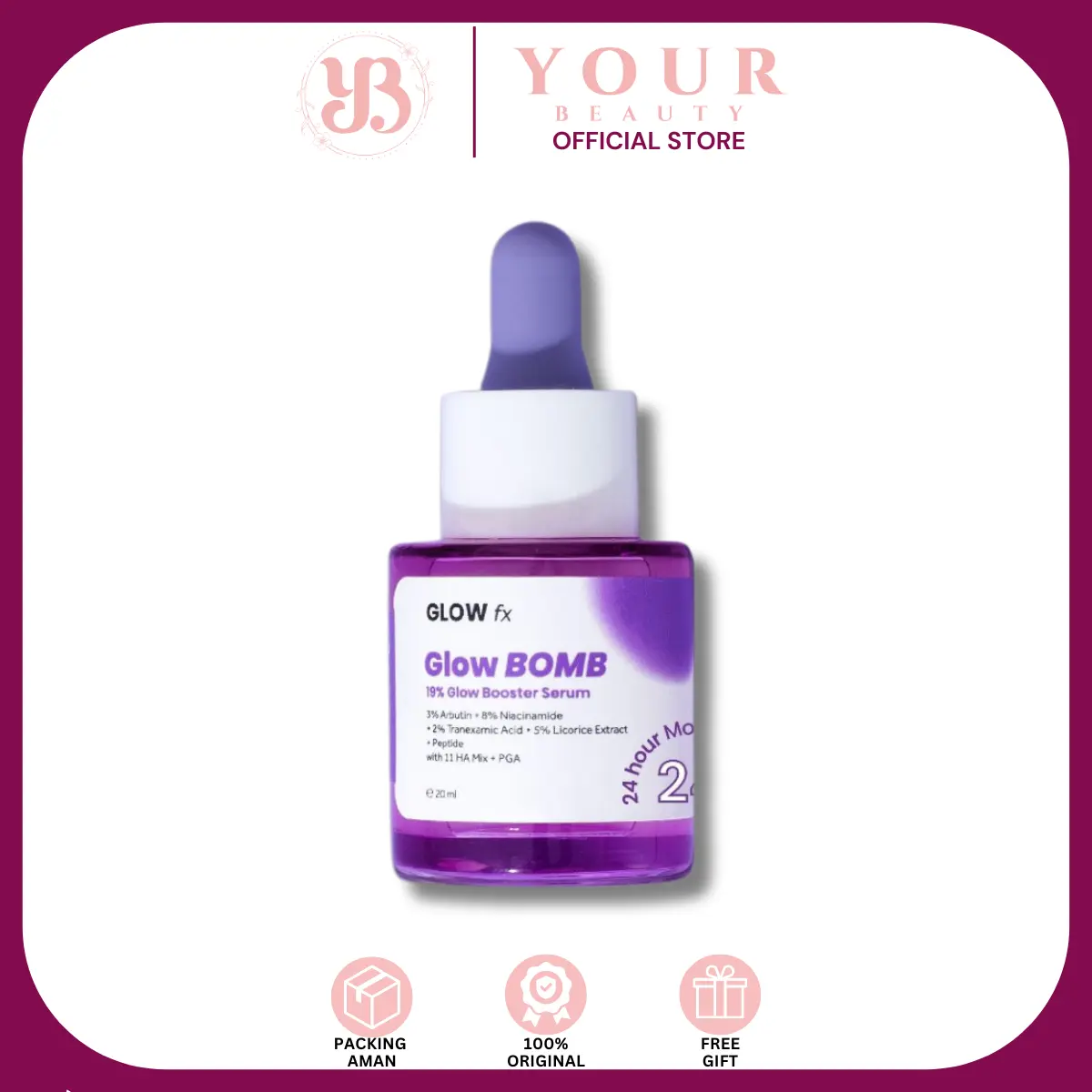 GLOW FX - Glow Bomb Serum / Serum Glowing & Bekas Jerawat