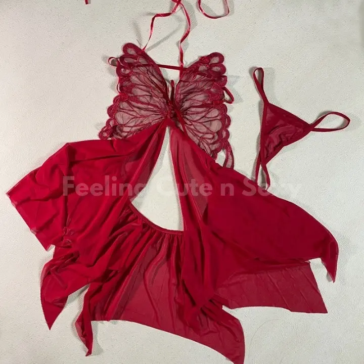 ! READY ! LG005 Lingerie Pakaian Dinas Hot Daster seksi G-string Dress Wanita Tidur