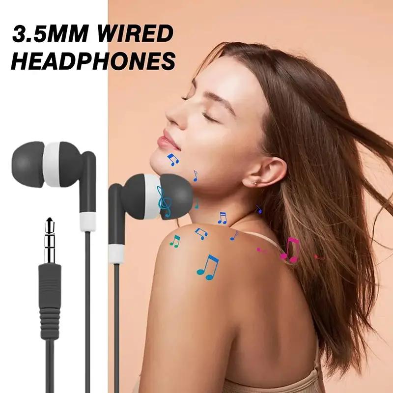 3 a. 5 mm thể thao tai nghe có dây tai nghe với tai nghe stereo bass tai nghe tai nghe cho điện thoại không có mic