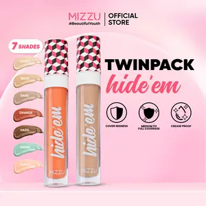 [SPECIAL LIVE] Twinpack Mizzu Hide'em Contour and Concealer - 7 Warna Pilihan Easy to Apply Full Coverage No Crack