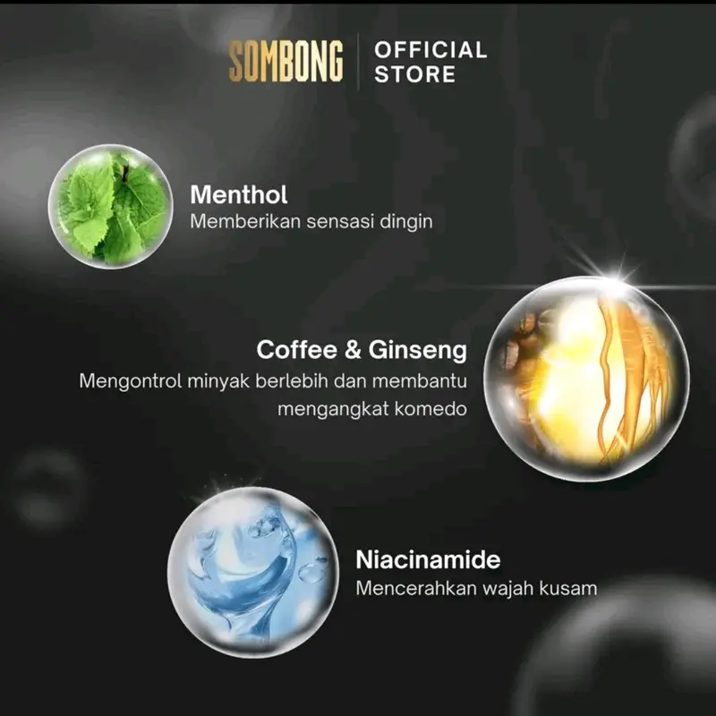 SOMBONG 5-in-1 Face Wash with Coffee & Ginseng 5