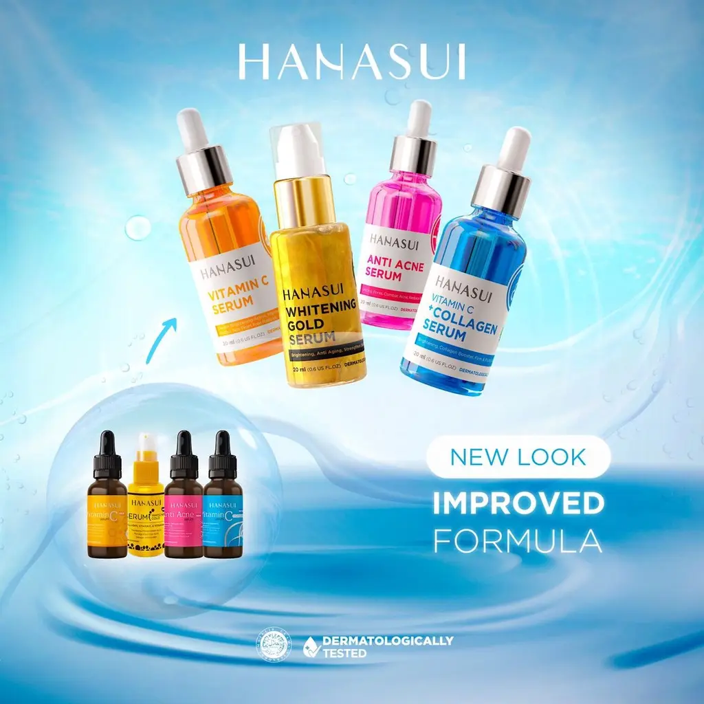 HanasuiSerum Series | Vit C + Collagen | Serum Anti Acne | Serum Vitamin C | Whitening GOLD