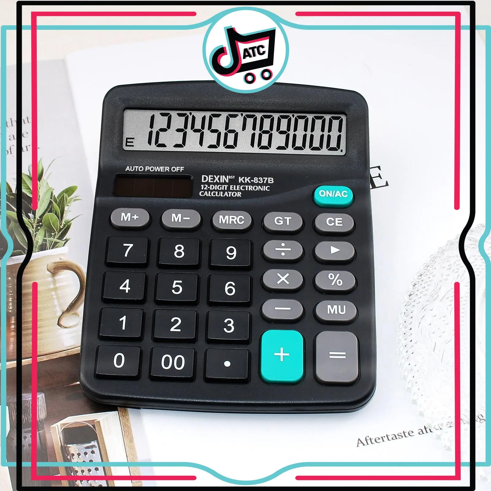 ATC • DEXIN KK-837B desktop calculator 12-bit office financial/ Calculator Office & Calculator Sekolah