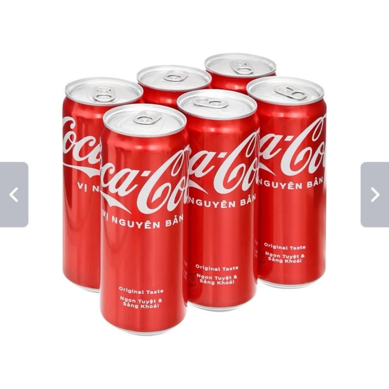 Nước ngọt Coca cola lon 320 lốc 6
