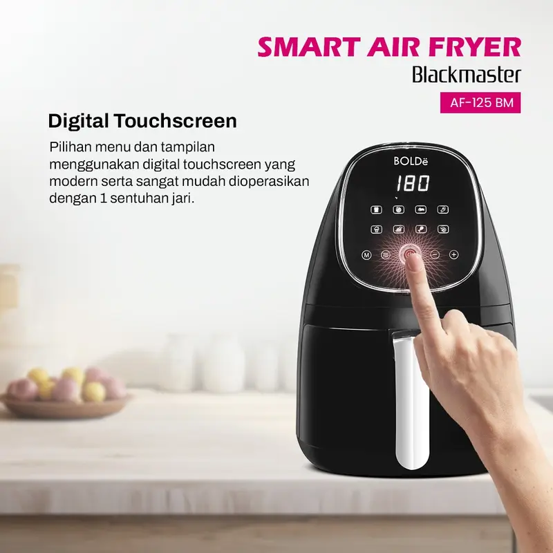 BOLDe Smart Air Fryer Blackmaster - Air fryer 2.5L 4