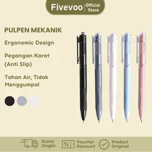 FIVEVOO Pulpen 0.5mm Pena Hitam/ Pulpen Cepat Kering