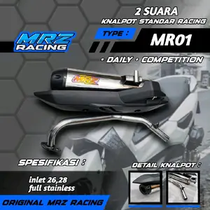 knalpot standart racing bass adem type 2 suara original produk mrz racing untuk motor vario mio pcx beat aerox dll Motorcycle Foto