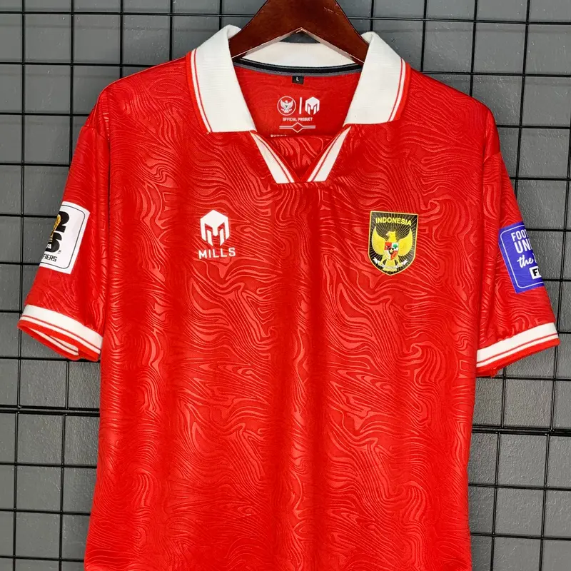 Jersey Timnas 2023-2025 FULLPATCH Bahan Embos Monokrom Pria dan Wanita - Tersedia Bigsize Oversize Terlaris 5