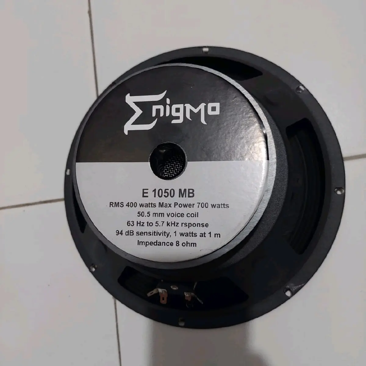 Speaker component Enigma E 1050 MB original 10inchi coil 2in 700watt max
