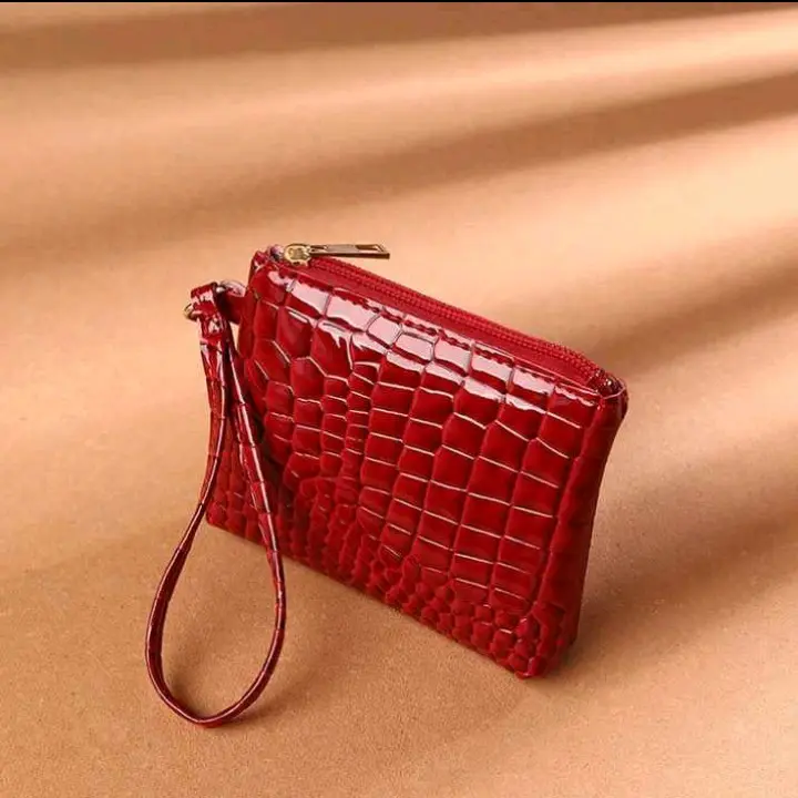 Dompet Uang & Koin Kulit Croco Terbaru 2025 - Model Viral Kekinian - Wanita, Kartu 5