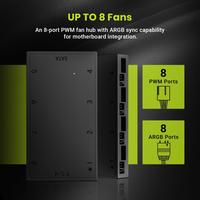 Gambar ID-COOLING HA-08 - ARGB PWM Fan Hub Splitter 8 Port dari Techno Computer Bali Kota Denpasar 2 Tokopedia