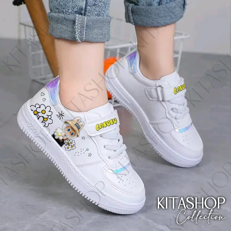 SEPATU SNEAKERS ANAK PEREMPUAN/SEPATU LABUBU/SEPATU SEKOLAH ANAK 2