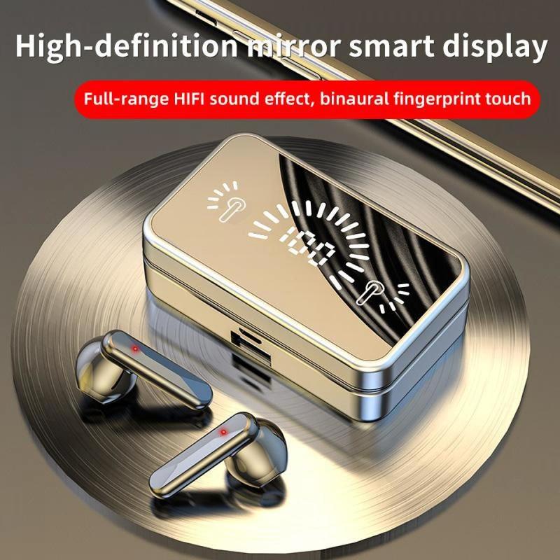  Tai nghe Bluetooth S20 TWS Mới với màn hình LED gương và điều khiển cảm ứng hỗ trợ sạc Cầm Tay Gương trang điểm và Giá Chân Đế điện thoại đa chức năng tai nghe 