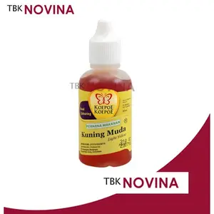 PEWARNA MAKANAN KUNING MUDA KUPU-KUPU 30ML