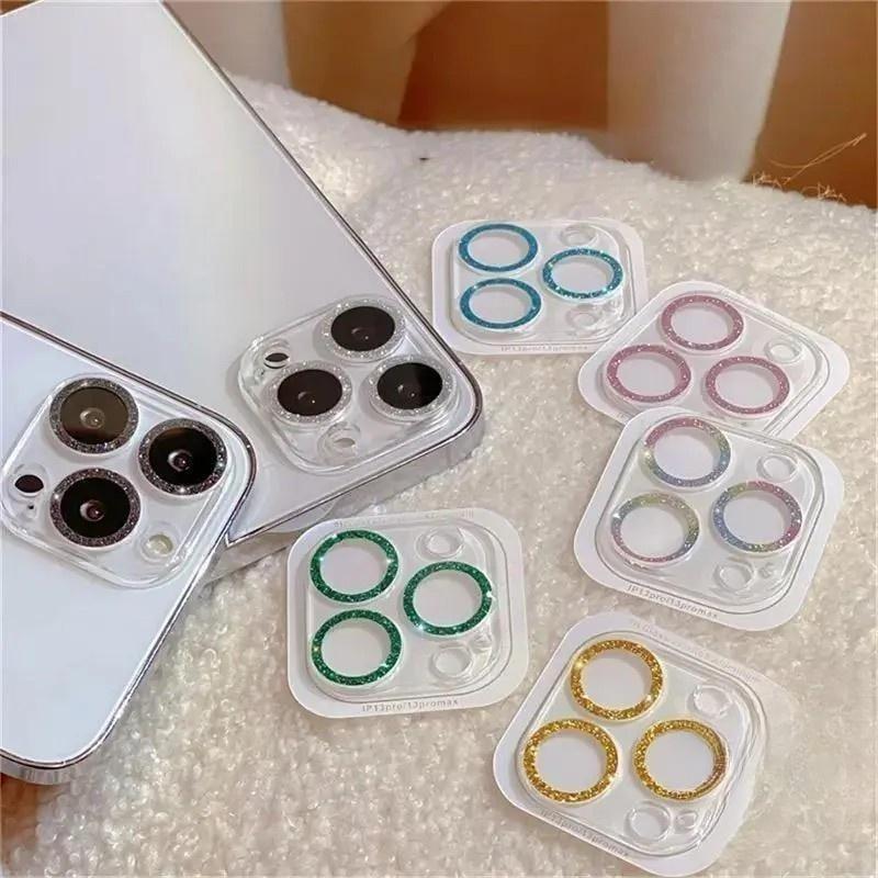 Bảo Vệ Camera Ống Kính, Thiết Kế Bầu Trời Đầy Sao Lãng Mạn Lấp Lánh, Chống Vân Tay, Tương Thích Với IPhone 15, 16, Pro Max, X, XS MAX, 11 Pro Max, XR, 12, 13, Pro Max, 14Pro, Được Làm Bằng Kính Cường Lực, Lấp Lánh