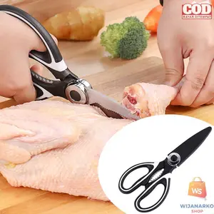 KNIFEZER Gunting Daging Dapur Kitchen Meat Scissors Stainless Steel - 038