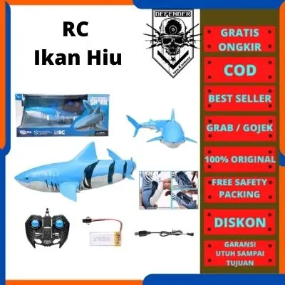 Mainan RC Ikan Hiu Bisa Berenang
