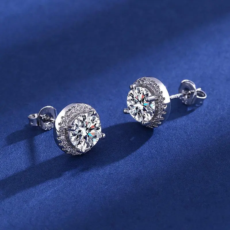 Pilihan Paket 2 Item free box Jewelery Paket Anting couple Elegan Cantik kombo 1 gram karat Carat Yang Elegan wanita Couple wedding Couple Pasangan Cowo Pria High Quality Grade VVS1 5A Store  Anti Karat Luntur Berubah Garansi 1 Tahun COD 03 4