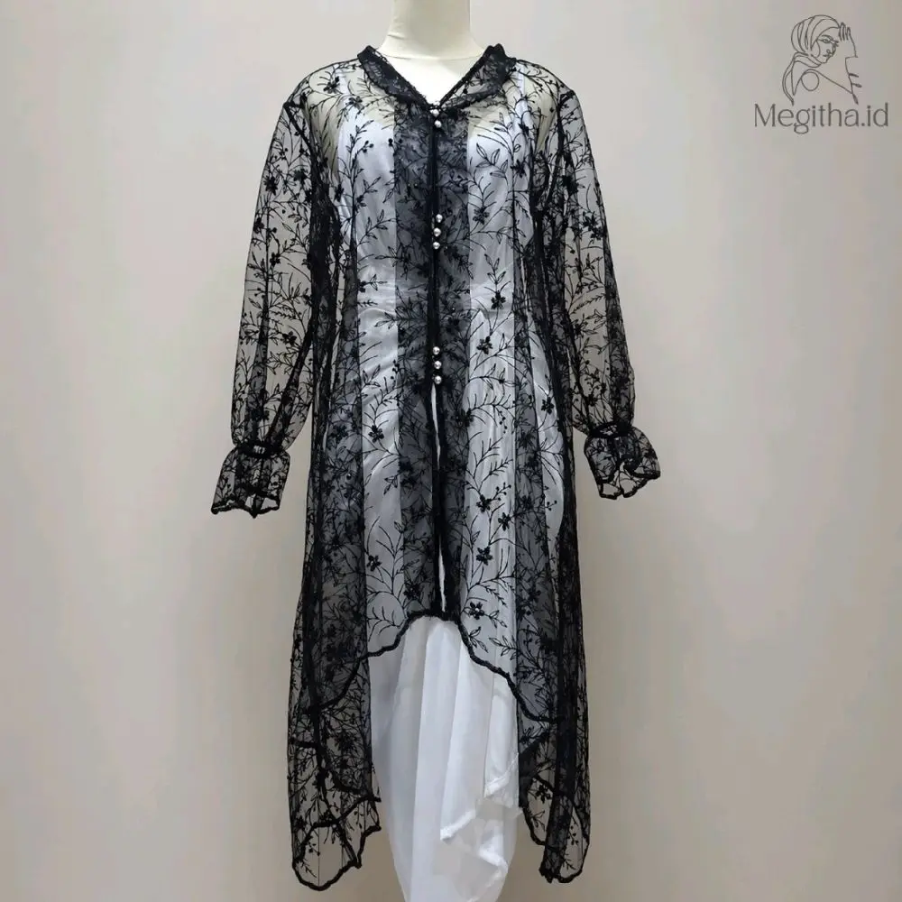 Outer Brukat Cardigan | Outer Brukat Dress | Outer Brukat Kondangan Wanita Atasan Rok Lilit By Megitha.id