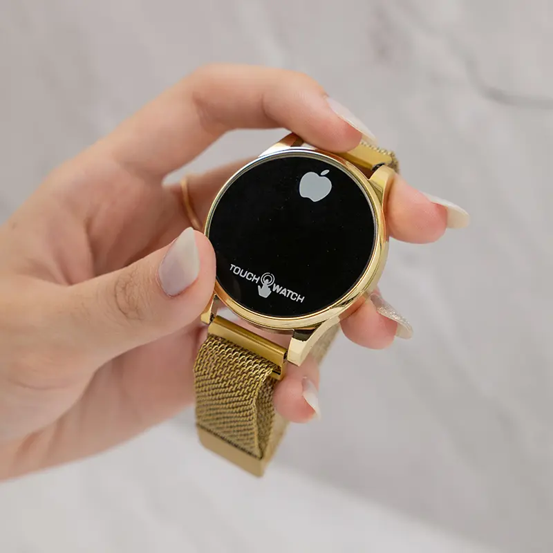 Jam Wanita Digital Touch Screen Tali Rantai Magnet Elegan Bulat Estetik | J-DZ23 1