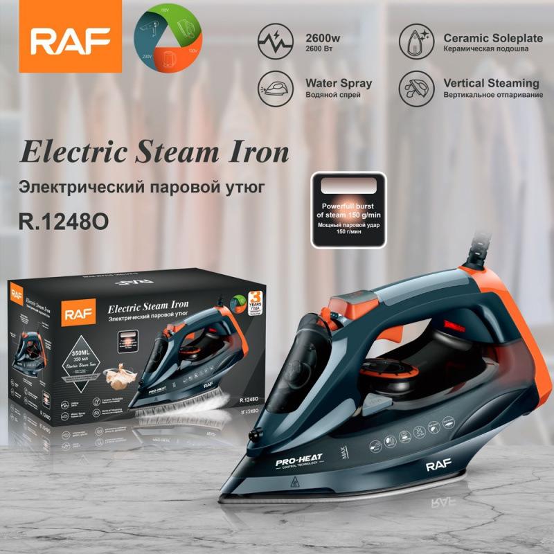 Bàn ủi điện RAF đạt tiêu chuẩn châu Âu, bàn ủi hơi nước dùng trong gia đình, thiết kế cầm tay và dễ mang theo, đa chức năng với ba chế độ cài đặt