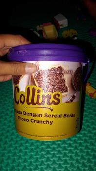 Product Review of Collins Choco Crunchy 1 kg / Collins Dip Glaze / Collins Coklat / Collins Strawberry Susu Tiramisu Green Tea Taro 1 Kg from A**i w**l 2