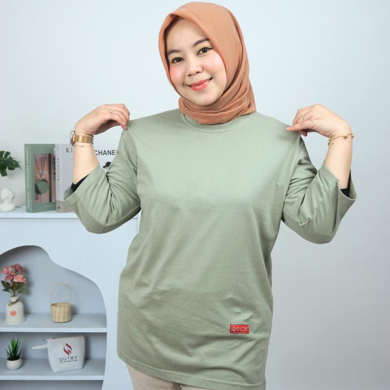 Product Introduction of QUTBY - Kaos Polos Wanita Jumbo Katun Combed Premium 24s 1
