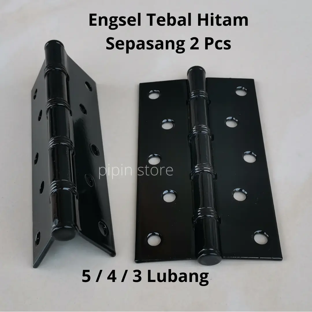 Engsel Pintu Hitam 5 Inch Tebal 1 Set Minimalis Engsel Pintu Kayu Rumah 4 3 In Besi Stainless Anti Karat