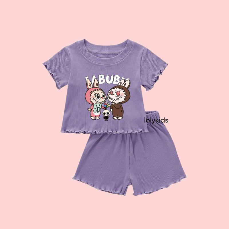 COD SETELAN ANAK KNIT LENGAN PENDEK ONESET ANAK CEWEK COWOK UNISEX STELAN ANAK KEKINIAN TERBARU 2