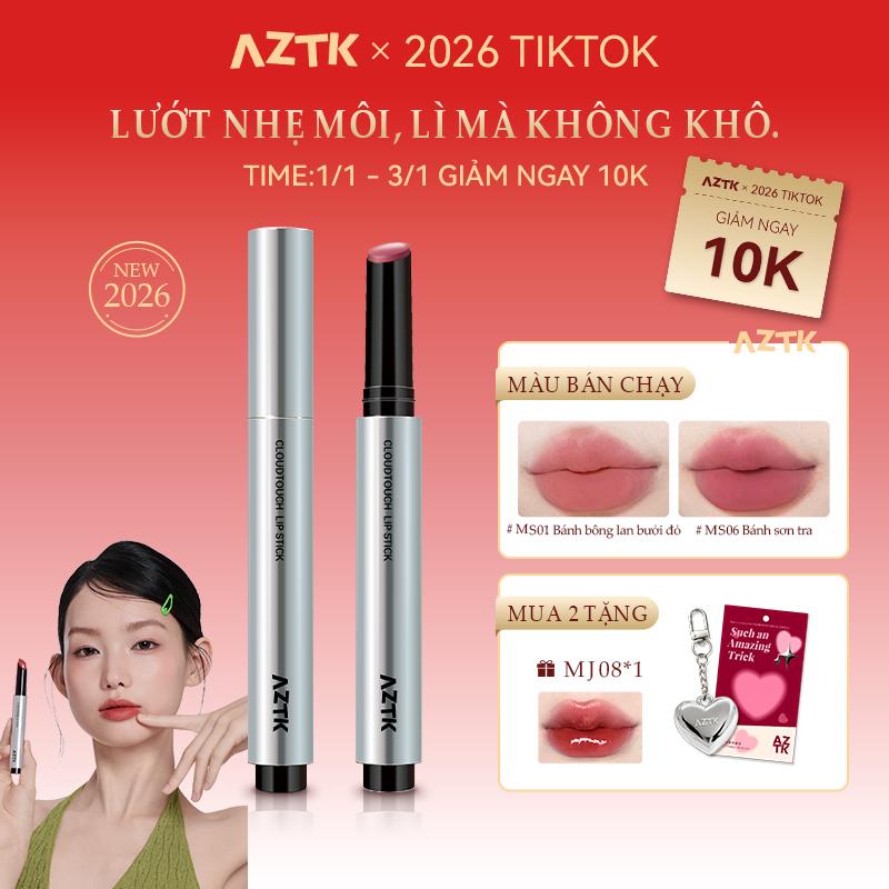 【AZTK Son kem bút bùn – Hàng mới về mùa hè ️ | Chất son lì mềm mịn làm sáng môi chống lem lâu trôi dưỡng ẩm nhẹ I