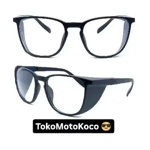 Kacamata setelah operasi katarak kaca mata anti debu lensa bening warna jelly buat cowok cewek