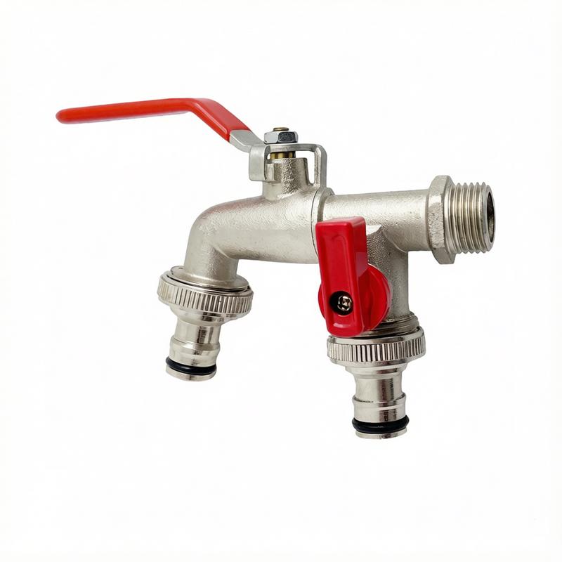 Vòi nước 2 đầu đa năng 1/2 'đầu nối chia nguồn nước, bộ điều khiển nối với van…
