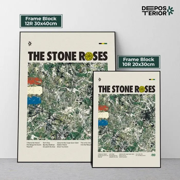 HOT SALE Poster Frame The Stone Roses Cover Album Frameblock - Shop ...
