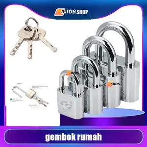 [MIOS] Gembok Pintu / Gembok Pagar Leher Pendek & Panjang Merk M.T