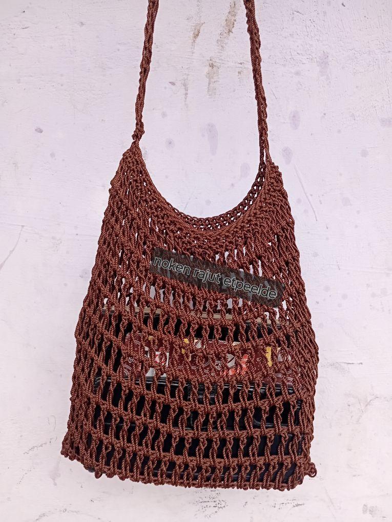 Noken Papua Bisa Muat Alkitab Buku Kecil dan HP Noken Jaring Ini Bisa Suci Ulag dan Tidak Mudah Rusak Warna Merah Kuning Hijau