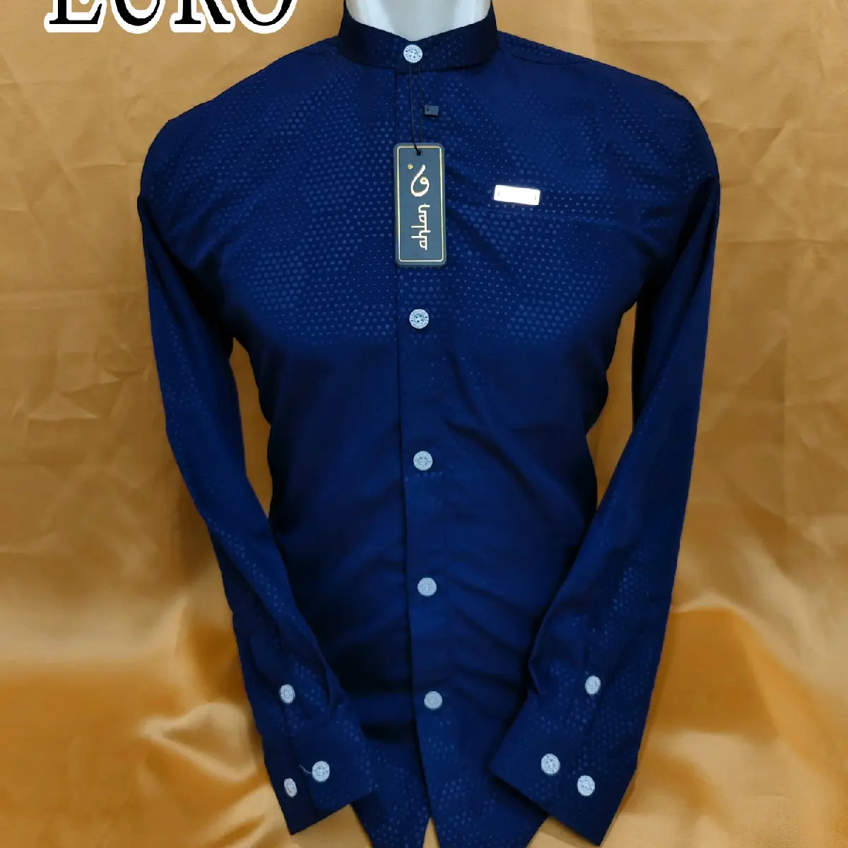kemko ahlan kemko sultan  Formal Kancing Koko Manset Mewah Muslim Nyaman Panjang  Variasi Pria Dewasa best seller navy Baju Embos