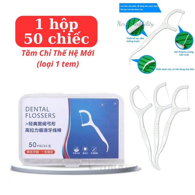 Tăm Chỉ Nha Khoa DENTAL FLOSSERS, tăm mẫu chữ đỏ hàng công ty