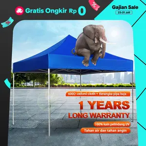 Tenda Jualan 3x3 Tenda Lipat Tenda Bazar Outdoor Tenda Gazebo 600D Tenda Jualan Pameran Dagang