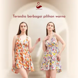 Mini Dres Luna Sexy Super Premium Quality Tali Cetar Kipas Daster Rayon Valencia Premium Baju Tidur Wanita Nyaman Dingin Lembut Motif Bunga Pohon Cantik Santai Dewasa