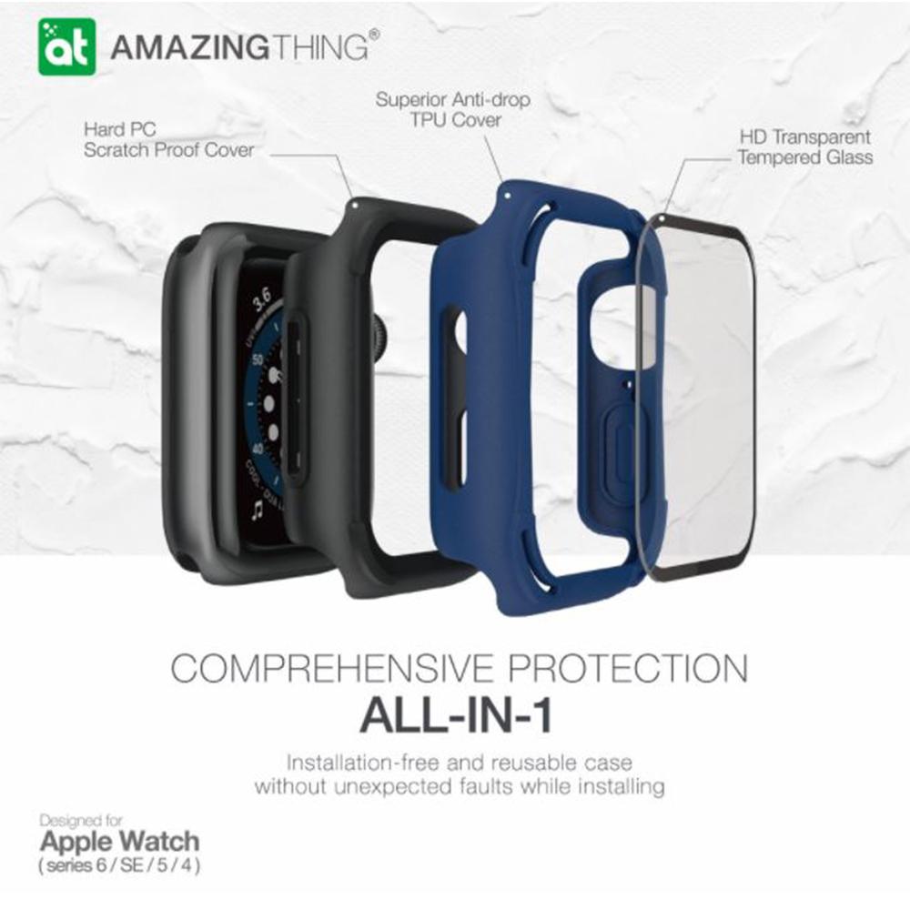 Case Apple Watch 7 45/41mm Amazingthing Marsix Full Cover Slim Casing