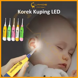 LAKOE Korek Kuping LED Baby Ear Pick Pembersih Telinga Bayi Removal