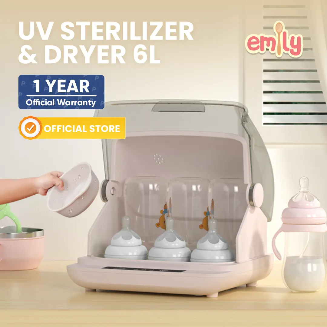 Emily UV Sterillizer & Dryer 6L 60W Low Watt / Sterillizer Baby / Sterillizer Botol Bayi / Pengering Alat Bayi