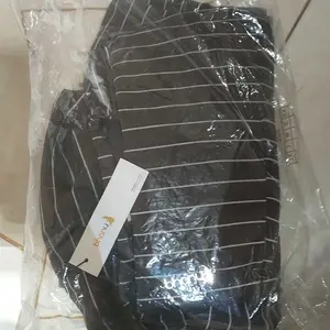 Bhanu - Lubna Striped Gamis Abaya Umroh Busui Friendly Bahan Premium Tebal