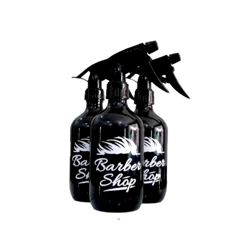 Botol Spray Semprotan Rambut 500 ml Barber Sprayer Salon Pangkas Rambut Plastik Hitam Barbershop 4